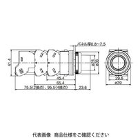IDEC φ30 TWNシリーズ 照光押ボタンスイッチ 突形 赤 ALN21622DNR 1個（直送品）