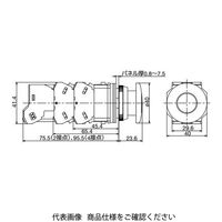 IDEC φ30 TWNDシリーズ 亜鉛ダイカスト製 照光押ボタンスイッチ 大形 ピュアホワイト AOLD31620DNPW 1個（直送品）