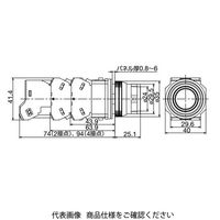 IDEC φ30 TWNDシリーズ 亜鉛ダイカスト製 照光押ボタンスイッチ 突形フルガード形 赤 AOLFD21611DNR 1個（直送品）