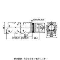 IDEC φ30 TWNシリーズ 照光押ボタンスイッチ 突形フルガード付 黄 AOLFN22620DNY 1個（直送品）