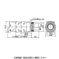 IDEC φ30 TWNシリーズ 照光押ボタンスイッチ 突形半ガード付 アンバー AOLGN22611DNA 1個（直送品）