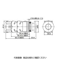 IDEC φ30 TWNシリーズ 照光押ボタンスイッチ 突形 アンバー AOLN32602DNA 1個（直送品）