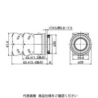 IDEC φ30 TWNシリーズ 押ボタンスイッチ 平形 緑 AON140G 1個（直送品）
