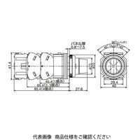 IDEC φ30 TWNDシリーズ 亜鉛ダイカスト製 照光セレクタスイッチ 3ノッチ 黄 ASLD322222DNY 1個（直送品）