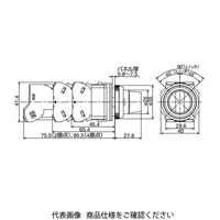 IDEC φ30 TWNDシリーズ 亜鉛ダイカスト製 照光セレクタスイッチ 3ノッチ 緑 ASLD322602DNG 1個（直送品）
