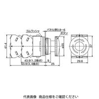 IDEC φ25 TWSシリーズ 押ボタンスイッチ プッシュロックターンリセット形 赤 AVS303NR 1個（直送品）