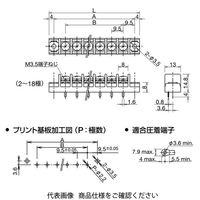 IDEC BPシリーズプリント基板用端子台 15極 BP301Mー15PN10 1セット(10個)（直送品）