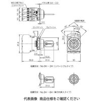 IDEC フラッシュシルエットCWシリーズ 鍵付セレクタスイッチ 鍵操作形 3ノッチ CW4Kー32CE12ー2H 1個（直送品）