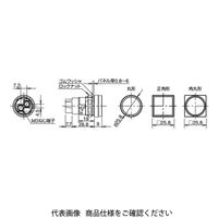 IDEC EB3L形ランプバリア用表示灯 Φ22丸形 黄 EB3PーLLW1ーY 1個（直送品）