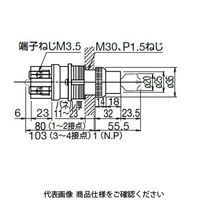 IDEC 押ボタンスイッチ(耐圧防爆構造) 鍵操作形 金属製(クロームメッキ) EBN510 1個（直送品）