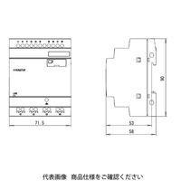IDEC FL1F形スマートリレー DC12/24V リレー出力 LCD無し FL1FーB12RCE 1個（直送品）