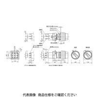 IDEC φ16 H6シリーズ 照光セレクタスイッチ 丸形 2ノッチ アンバー HA1Fー21C21A 1個（直送品）
