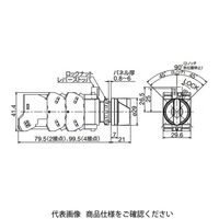 IDEC φ22 HWシリーズ 照光セレクタスイッチ 3ノッチ 黄 HW1Fー3122N1H2Y 1個（直送品）