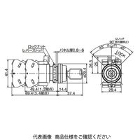 IDEC φ22 HWシリーズ鍵操作形セレクタスイッチ 3ノッチ HW1Kー3PH22N1 1個（直送品）