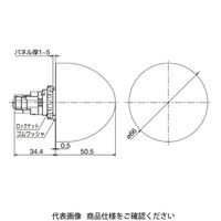 IDEC φ22 HWシリーズ パイロットライト 大形(ドーム形) LED照光 黄 HW1Pー5Q4Y 1個（直送品）