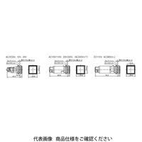 IDEC φ22 HWシリーズ パイロットライト 角平形 記名式 LED照光 赤 HW2Pー1D2R 1個（直送品）