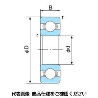 不二越（NACHI） ベアリング 深溝玉軸受 開放形 6208CMP5 1セット（3個 