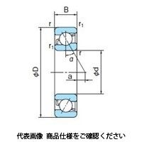 不二越 ベアリング アンギュラ玉軸受(単列) 7016 MY 1セット(2個)（直送品）