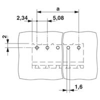 プリント基板用コネクタ ソケット 極数6 リフロー対応 CC 2，5/ 6ーGー5，08 P26THRR56 1セット(330個)（直送品）