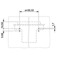 プリント基板用コネクタ ねじ接続式プラグ 極数5 パネル貫通 DFKーPC 16/ 5ーSTFーSHー10，16 1セット(10個)（直送品）