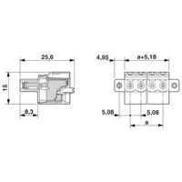 プリント基板用コネクタ スプリング接続式プラグ 極数7 FKCT 2，5/ 7ーSTFー5，08 1セット(50個)（直送品）