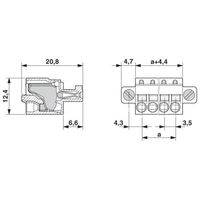 プリント基板用コネクタ スプリング接続式プラグ 極数20 FKーMCP 1，5/20ーSTFー3，5 1セット(50個)（直送品）