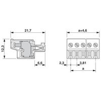 プリント基板用コネクタ ねじ接続式プラグ 極数2 FRONTーMC 1，5/ 2ーSTー3，81 1セット(250個)（直送品）