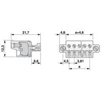 プリント基板用コネクタ ねじ接続式プラグ 極数18 FRONTーMC 1，5/18ーSTFー3，81 1セット(50個)（直送品）