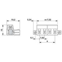 フエニックス・コンタクト プリント基板用コネクタ ねじ接続式プラグ 極数6 GIC 2，5/ 6ーSTFー7，62 1セット(50個)（直送品）