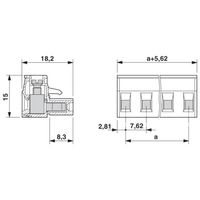 フエニックス・コンタクト プリント基板用コネクタ ねじ接続式プラグ 極数6 GMSTB 2，5/ 6ーSTー7，62 1セット(50個)（直送品）