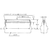 日本航空電子工業 ストレインリリーフ DBSPーSR 1セット(60個:20個×3パック)（直送品）