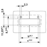 プリント基板用コネクタ ソケット 極数14 パネル貫通 DFKーMC 1，5/14ーGFー3，81 1セット(50個)（直送品）