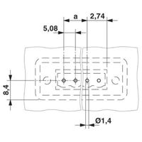 プリント基板用コネクタ ソケット 極数10 パネル貫通 DFKーMSTBVA 2，5/10ーGー5，08 1セット(50個)（直送品）