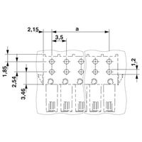 プリント基板用コネクタ ソケット 極数6 リフロー対応 IMC 1，5/ 6ーGー3，5 RN P20 THR 1セット(50個)（直送品）