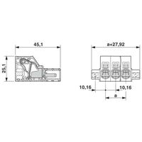 プリント基板用コネクタ スプリング接続式プラグ 極数7 ISPC 16/ 7ーSTGFー10，16 1セット(50個)（直送品）