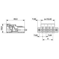 フエニックス・コンタクト プリント基板用コネクタ スプリング接続式プラグ 極数11 ISPC 5/11ーSTFー7，62 1セット(50個)（直送品）