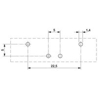 フエニックス・コンタクト プリント基板用端子台 ねじ接続式 極数1 KDS10/SO 1セット(50個)（直送品）