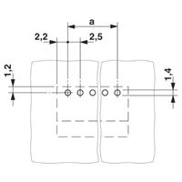 フエニックス・コンタクト プリント基板用コネクタ ソケット 極数8 リフロー対応 MC 0，5/ 8ーGー2，5 THT 1セット(50個)（直送品）