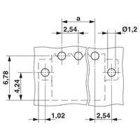 プリント基板用コネクタ ソケット 極数8 リフロー対応 MC 0，5/ 8ーGー2，54 P20THRR44C1 1セット(465個)（直送品）