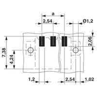 プリント基板用コネクタ ソケット 極数8 リフロー対応 MC 0，5/ 8ーGー2，54 SMD R44 1セット(465個)（直送品）