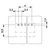 フエニックス・コンタクト プリント基板用コネクタ ソケット 極数12 MC 0，5/12ーGー2，5 1セット(50個)（直送品）