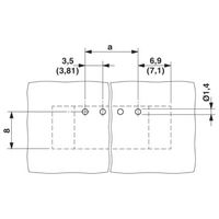 プリント基板用コネクタ ソケット 極数4 リフロー対応 MC 1，5/ 4ーGFー3，81 P26 THRR56 1セット(470個)（直送品）