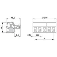 フエニックス・コンタクト プリント基板用コネクタ ねじ接続式プラグ 極数4 MC 1，5/ 4ーSTー5，08 1セット(50個)（直送品）