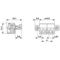 フエニックス・コンタクト プリント基板用コネクタ ねじ接続式プラグ 極数7 MC 1，5/ 7ーSTFー3，81 1セット(50個)（直送品）