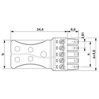 フエニックス・コンタクト プリント基板用コネクタ ねじ接続式プラグ 極数7 MC 1，5/ 7ーSTZ2ー3，81 1セット(50個)（直送品）