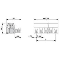 フエニックス・コンタクト プリント基板用コネクタ ねじ接続式プラグ 極数9 MC 1，5/ 9ーST1ー5，08 1セット(50個)（直送品）