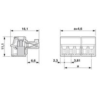 フエニックス・コンタクト プリント基板用コネクタ ねじ接続式プラグ 極数17 MC 1，5/17ーSTー3，81 1セット(50個)（直送品）