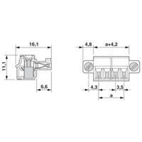 フエニックス・コンタクト プリント基板用コネクタ ねじ接続式プラグ 極数17 MC 1，5/17ーSTFー3，5 1セット(50個)（直送品）