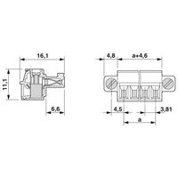 フエニックス・コンタクト プリント基板用コネクタ ねじ接続式プラグ 極数17 MC 1，5/17ーSTFー3，81 1セット(50個)（直送品）