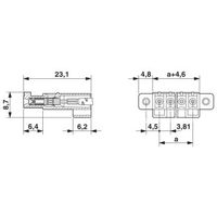 フエニックス・コンタクト プリント基板用コネクタ 圧着式プラグ 極数5 MCC 1/ 5ーSTZFー3，81 1セット(50個)（直送品）